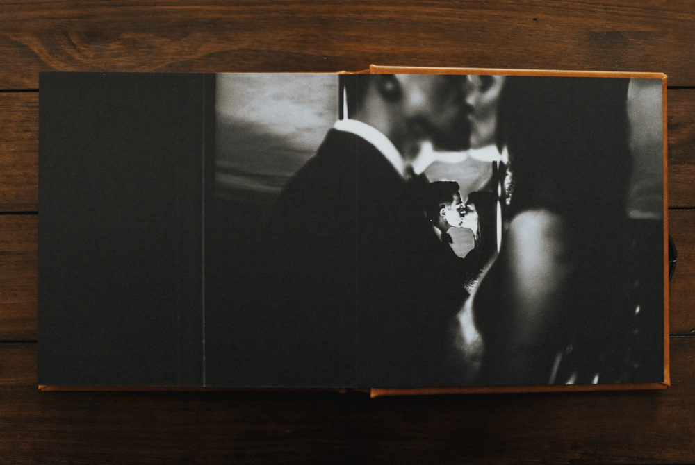 full spread wedding album