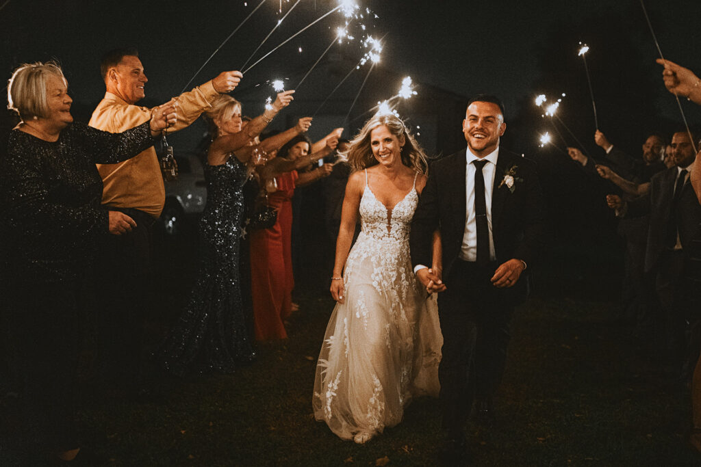 Farm Wedding Sparklers