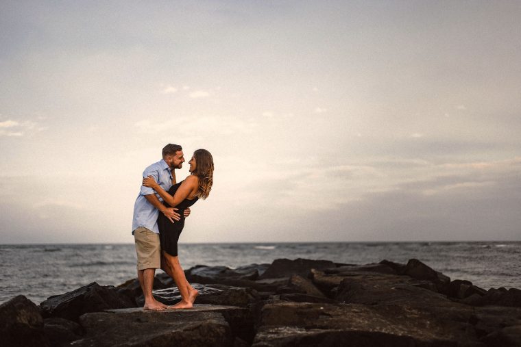 ocean city engagement photo
